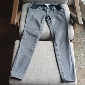 Motherhood Maternity Under Belly Gray Skinny Jeans